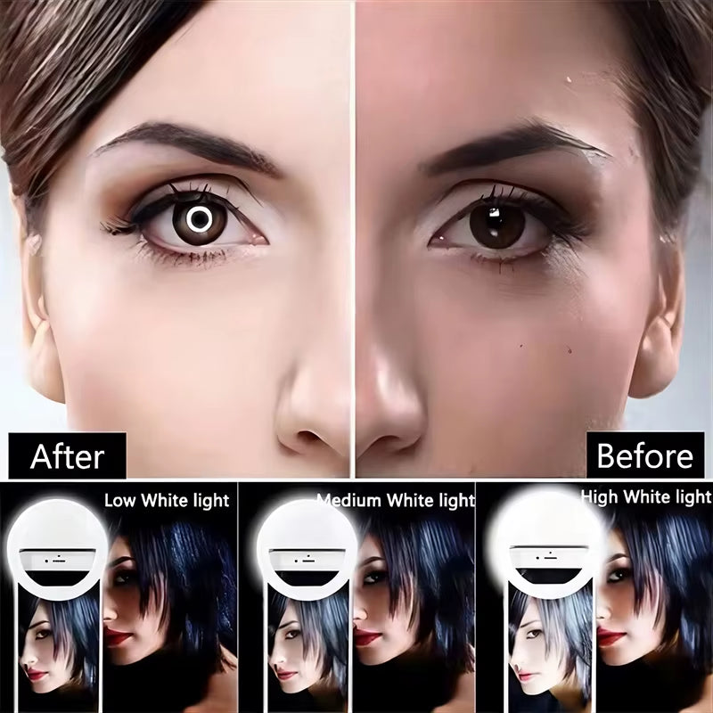 LED Selfie Ring Light - Professional Makeup Lighting and Mobile Photography Lamp