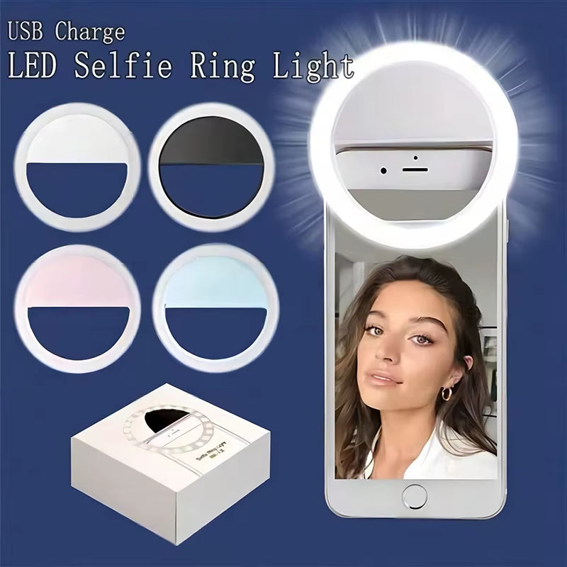 LED Selfie Ring Light - Professional Makeup Lighting and Mobile Photography Lamp